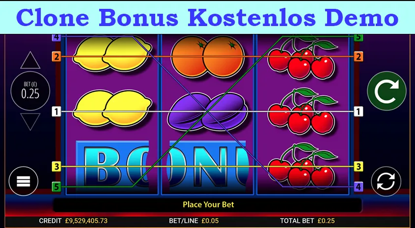 Clone Bonus kostenlos demo