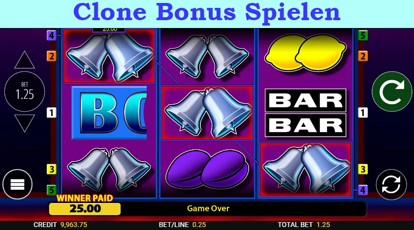 Clone Bonus spielen